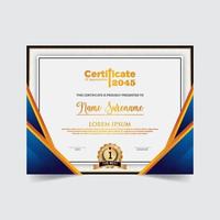 Diploma Certificate of achievement template in vector. Award Templates, achievements for companies, Best Prize Documents vector