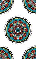 bohemio, mandala, seamless, patrón vector