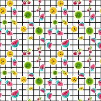 Summer Fruits Patterns vector