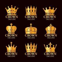 Crown Logo Set vector