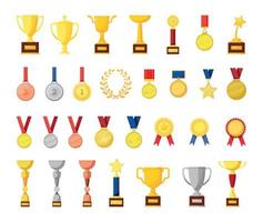 Collection of Cups and Medals vector