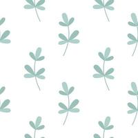 Foliage simple summer seamless pattern vector