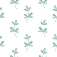 Foliage simple summer seamless pattern vector