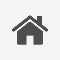 Home vector icon. Isolated house icon vector design.