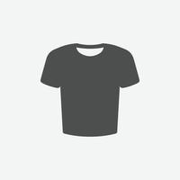 icono de vector de camiseta. diseño de vector de icono de ropa aislado