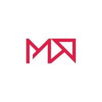letter ma arrow up geometric logo vector