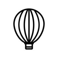 Air balloon icon vector. Transportation, Air vehicle. line icon style. Simple design illustration editable vector