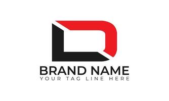 logotipo de la letra DL. dl logo o icono o aplicación. diseño de logotipo de marca vector