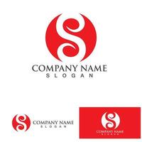 S Business corporate letter logo design vector. vector