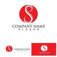 S Business corporate letter logo design vector. vector