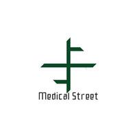 medical street symbol logo vector