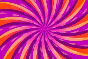 patrón de remolino vectorial rosa y púrpura. remolino de fondo radial, rotación de hélice abstracta. Patrón de fondo de espiral de estallido estelar de vórtice, rayos giratorios. vector
