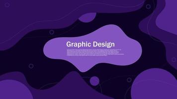 abstract purple dynamic flat shape background graphic vector