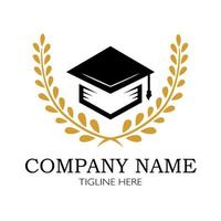 Graduation Logo Design Illustration vector