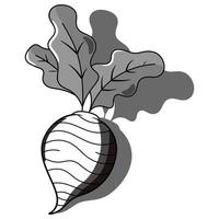 onion cartoon character vector illustration on white background