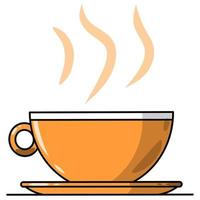 unique tea cup vector illustration