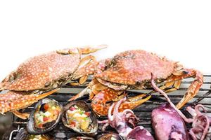 delicious grilled seafood photo