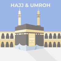 Hajj and Umroh Mabrour backgrond vector