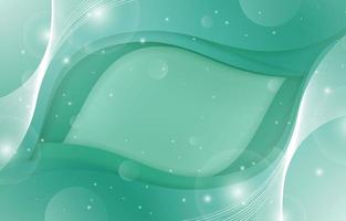 Mint Green Abstract Wave Background vector