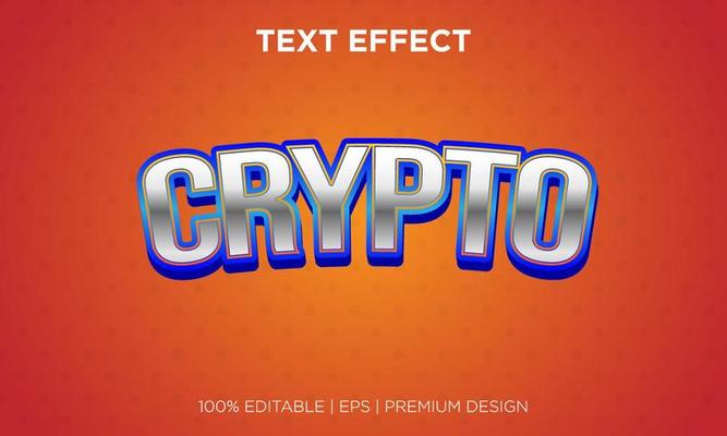 template text effect style crypto