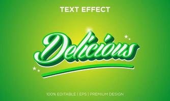 text effect editable background style delicious vector