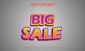 vector template text effect editable style big sale promotion