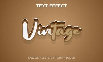 vintage style text effect editable background vector