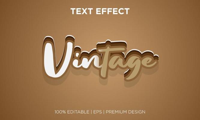 vintage style text effect editable background