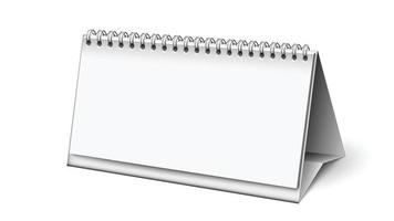 Calendar Blank Manager Accessory For Plan Vector