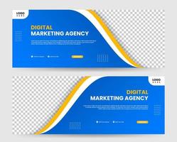 banner template design for social media ads banner for digital marketing business