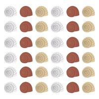 background made of snail shells vector