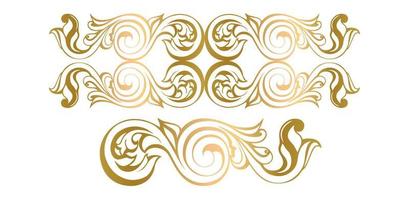 Vector damask vintage baroque scroll ornament swirl. Victorian monogram heraldic shield swirl.Retro floral leaf pattern border foliage antique  acanthus calligraphy engraved tattoo. Tile decor elemen