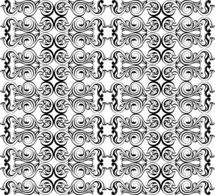 Vector damask vintage baroque scroll ornament swirl. Victorian monogram heraldic shield swirl. Retro floral leaf pattern border foliage antique  acanthus calligraphy engraved tattoo. Seamless pattern