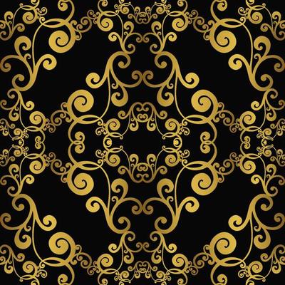 Vector damask vintage baroque ornament. Retro pattern antique style acanthus. Seamless pattern