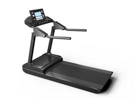 treadmill,sports running track isolated on white background.3d rendering photo