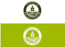 plantilla de diseño de logotipo de agricultura. vector