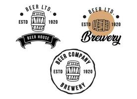 plantilla de diseño de logotipo de la industria de la empresa de cerveza y alcohol vector