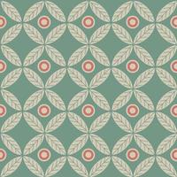 Seamless pattern. Graphic ornament. Floral stylish background. Vector repeating texture with stylized  leaves.