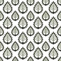 Seamless, repeat pattern,  Fat vector texture ceramic leaf image.