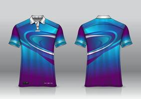 polo shirt uniform design for outdoor sports vector