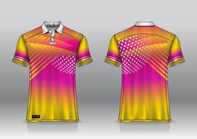 polo shirt uniform design for outdoor sports vector