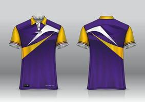 polo shirt uniform design for outdoor sports vector