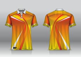 diseño de uniforme de polo para deportes al aire libre vector