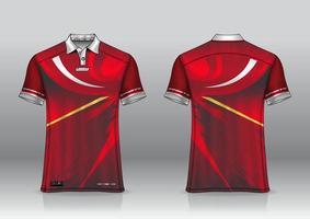 polo shirt uniform design for outdoor sports vector