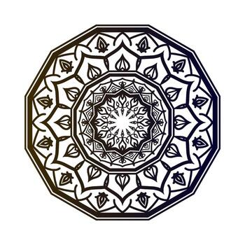 abstract round decorative design. circular decoration. simple mandala for web or print element vector
