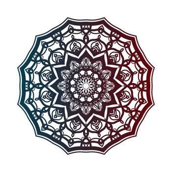 diseño decorativo redondo abstracto. decoración circular. mandala simple para web o elemento de impresión vector