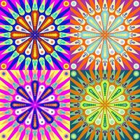 colorful mandalas decoration vector design ornament background web or print element. clipping mask vector