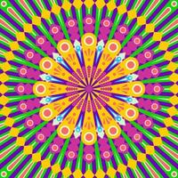colorful trippy mandalas decoration vector design ornament background web or print element. clipping mask vector