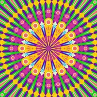 colorful trippy mandalas decoration vector design ornament background web or print element. clipping mask vector