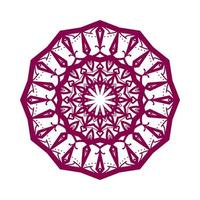 abstract round decorative design. circular decoration. simple mandala for web or print element vector